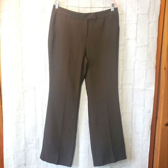 ANNE KLEIN 100% SILK Career Wide Leg Trousers - Picture 1 of 7